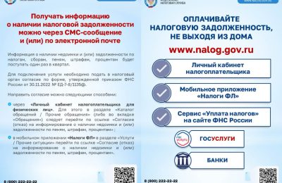 Сведения о налоговой задолженности можно получить в МФЦ