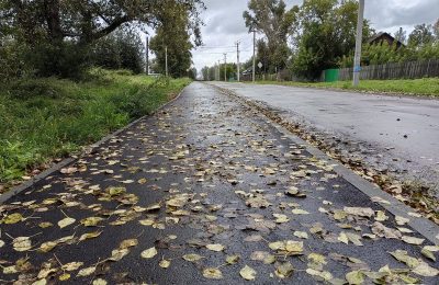 В селе Верх-Ирмень на улице Гаранина построили новый тротуар