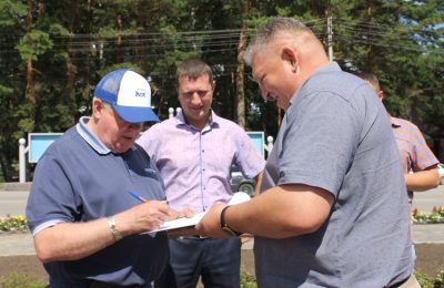 Комиссия приняла работы по благоустройству центральной площади р. п. Ордынское