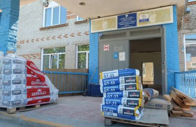 17 июля проверили ход капитального ремонта Новошарапской средней школы